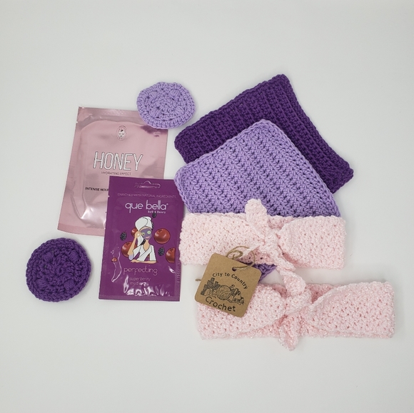 Hand Crafted Mom & Me Mini Spa Set Girl Toddler Wash Cloth 2T 3T 4T Cute - Picture 7 of 12